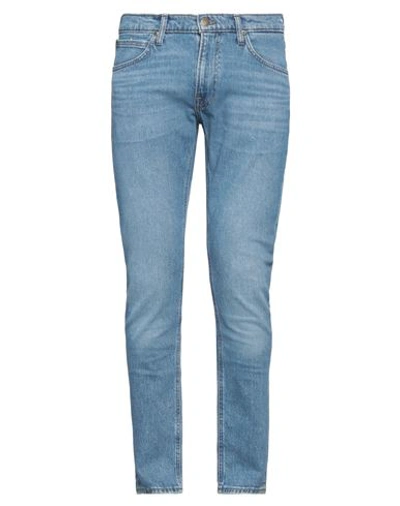 Shop Lee Man Denim Pants Blue Size 33w-32l Cotton, Elastane