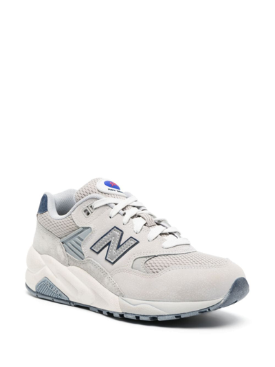 Shop New Balance 580 Low-top Sneakers In Grey