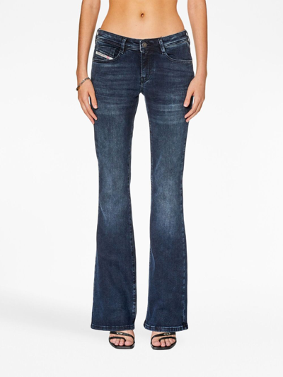 Diesel 1969 D-ebbey Low-rise Flared Jeans In Blue