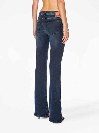 Diesel 1969 D-ebbey Low-rise Flared Jeans In Blue