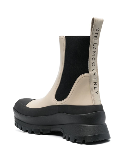 Shop Stella Mccartney Slip-on Ankle Boots In Neutrals