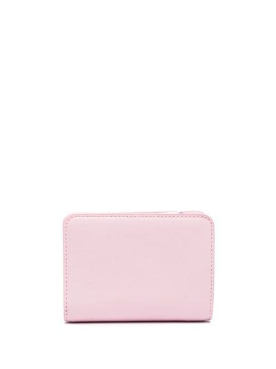 Shop Marc Jacobs The Mini J Marc Compact Wallet In Pink
