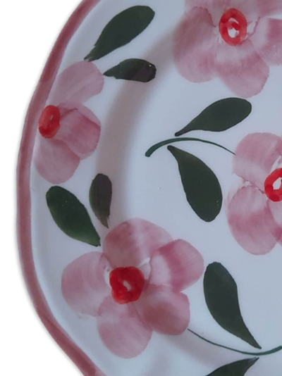 Shop Les-ottomans Floral-print Porcelain Plate (27cm) In White