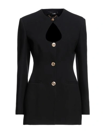 Shop Versace Woman Blazer Black Size 8 Acetate, Viscose