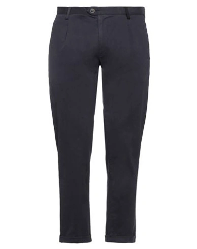 Shop Koon Man Pants Navy Blue Size 32 Cotton, Elastane