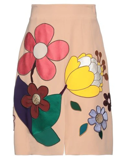 Dolce & Gabbana Woman Mini Skirt Blush Size 4 Viscose, Elastane In Pink