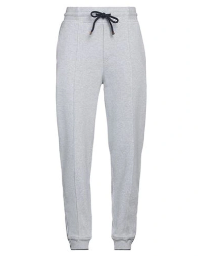 Shop Brunello Cucinelli Man Pants Light Grey Size L Cotton