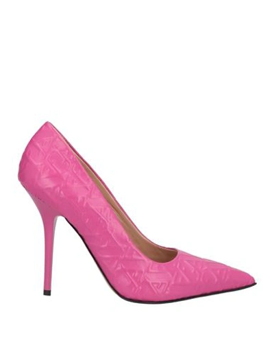 Shop Feleppa Woman Pumps Fuchsia Size 9 Soft Leather In Pink