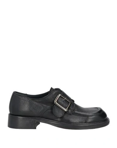 Shop Moma Woman Loafers Black Size 7 Soft Leather