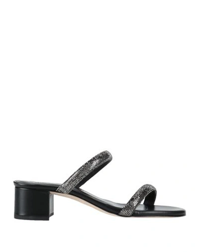 Shop Pasquini Lucca Woman Sandals Black Size 6 Soft Leather