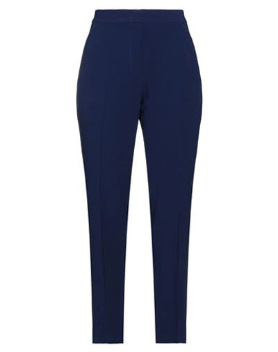 Sartoria 74 Woman Pants Navy Size 8 Acrylic, Viscose In Navy Blue