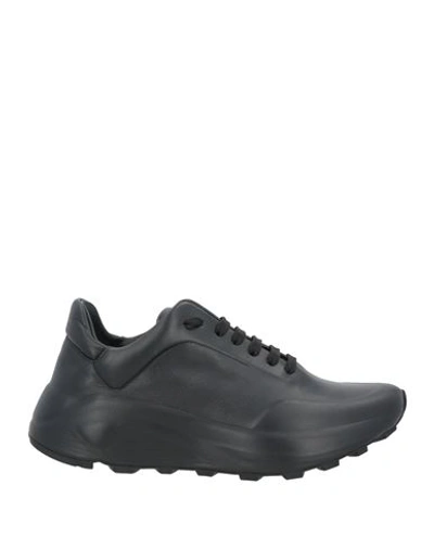 Shop Del Carlo Woman Sneakers Black Size 7 Soft Leather