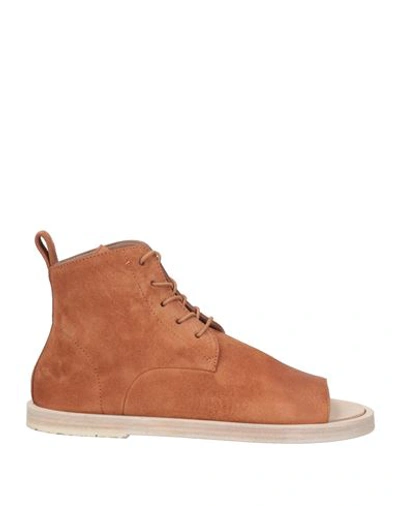 Marsèll Woman Ankle Boots Tan Size 8 Leather In Brown