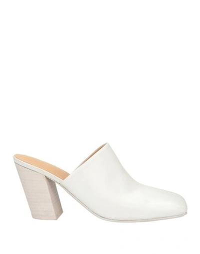Shop Marsèll Woman Mules & Clogs Ivory Size 8 Calfskin In White