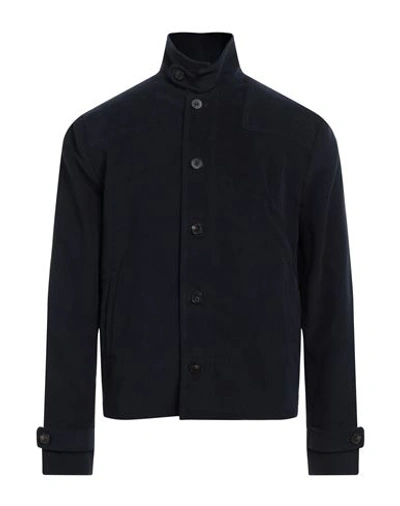 Shop 14bros Man Jacket Midnight Blue Size 42 Cotton, Viscose