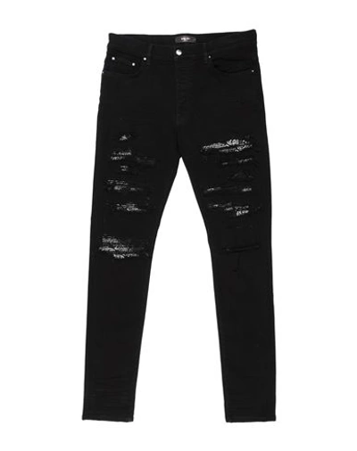 Shop Amiri Man Jeans Black Size 34 Cotton, Elastomultiester, Elastane