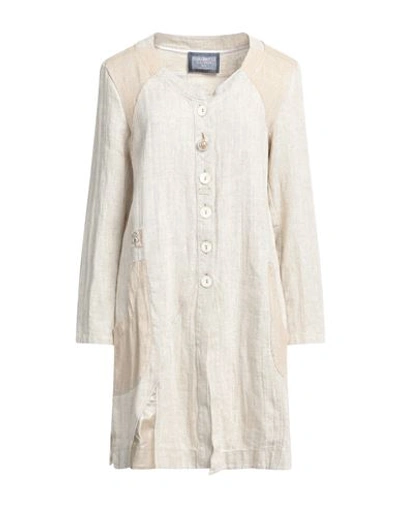 Elisa Cavaletti By Daniela Dallavalle Woman Overcoat & Trench Coat Beige Size 6 Linen, Rayon, Polyur In Beige