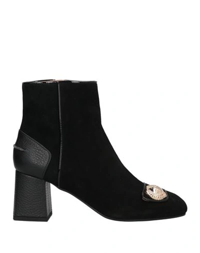 Shop Pollini Woman Ankle Boots Black Size 8 Soft Leather