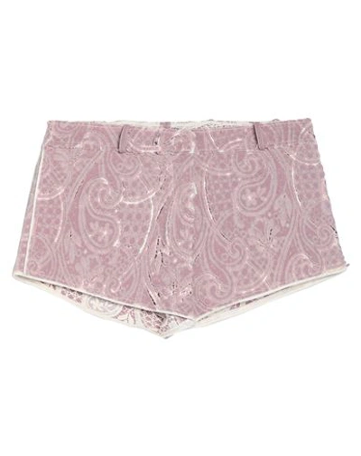Shop Ermanno Scervino Woman Shorts & Bermuda Shorts Pastel Pink Size 6 Cotton, Viscose