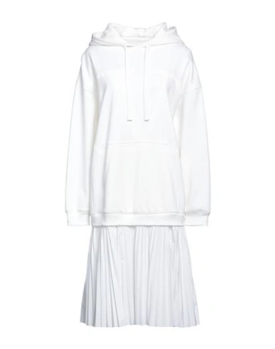 Valentino Garavani Woman Midi Dress White Size S Cotton, Polyamide, Elastane In White