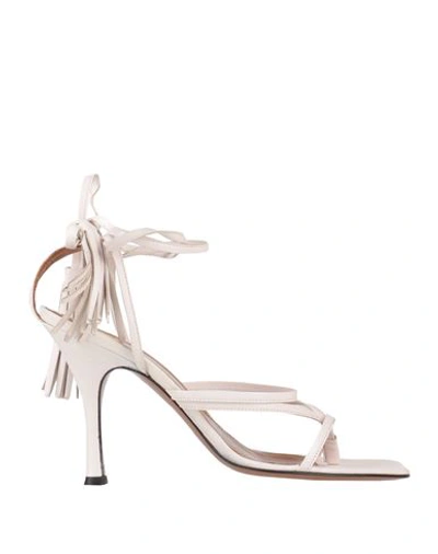Atp Atelier Woman Sandals Off White Size 10 Soft Leather In Off White