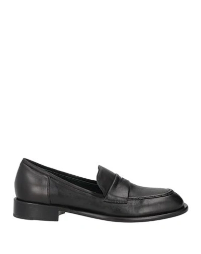 Shop Pomme D'or Woman Loafers Black Size 9.5 Soft Leather