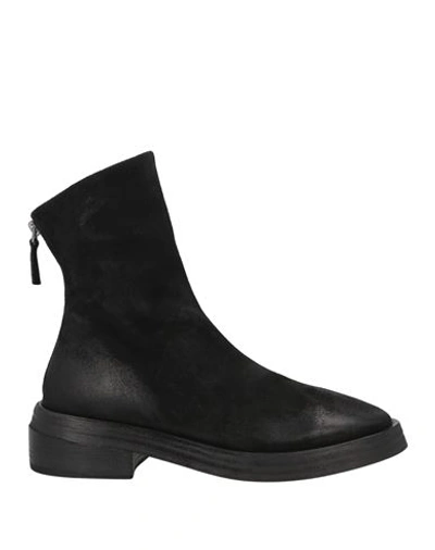 Marsèll Woman Ankle Boots Black Size 7.5 Leather In Black