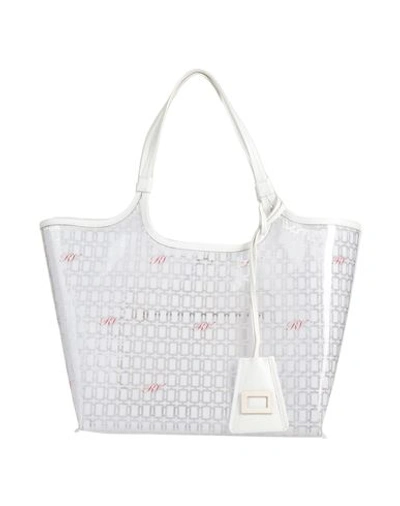 Shop Roger Vivier Woman Handbag White Size - Pvc - Polyvinyl Chloride