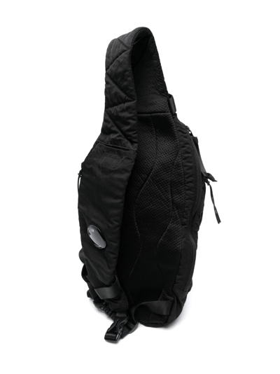 Shop C.p. Company Nylon One-shoulder Backpack In Black