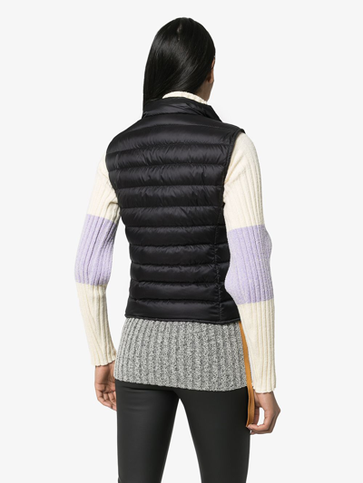 Moncler Liane Black Nylon Vest In Black