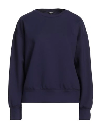 Shop Aspesi Woman Sweatshirt Dark Purple Size Xl Polyamide, Elastane
