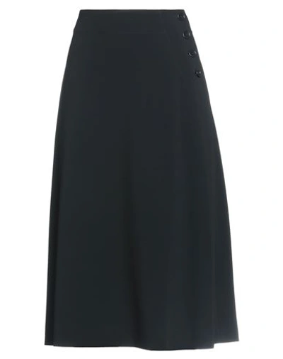 Shop Aspesi Woman Midi Skirt Black Size 4 Triacetate, Polyester