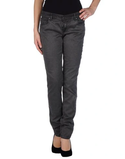 Shop Armani Jeans Woman Pants Steel Grey Size 27 Cotton, Elastane