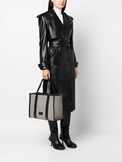 Aspinal Of London Small Henley Leather Tote Bag In Blau