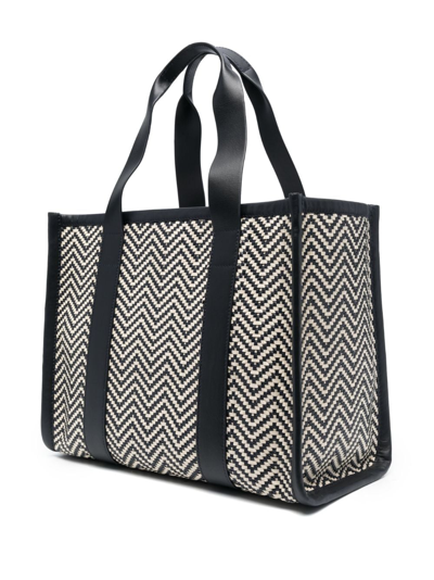 Aspinal Of London Small Henley Leather Tote Bag In Blau