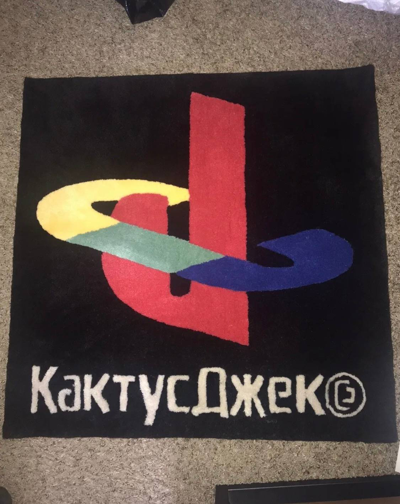 Pre-owned Travis Scott Cactus Jack Playstation Gaming Rug Кактус Джек ...