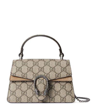 Shop Gucci Mini Dionysus Top-handle Bag In Neutrals