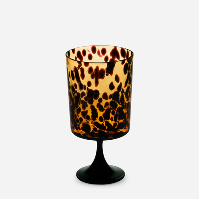 Shop Dolce & Gabbana Hand-blown Murano Beverage Glass In Multicolor