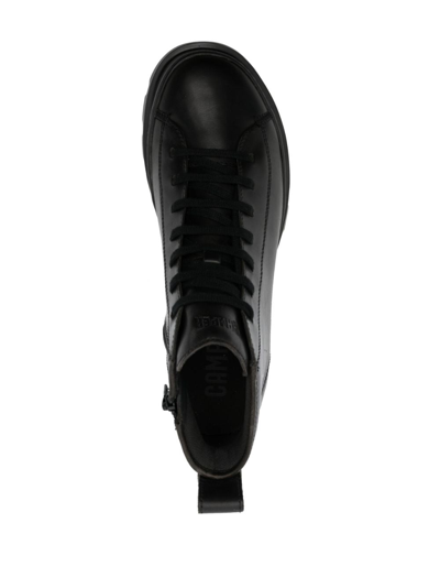 Camper Brutus Lace-up Boots In Black