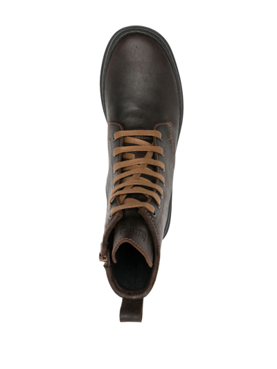 Shop Camper Brutus Trek Leather Boots In Brown