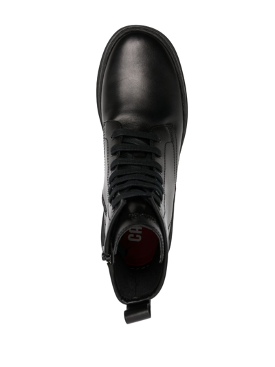 Shop Camper Brutus Leather Ankle Boots In Black