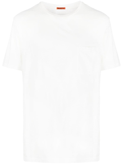 Shop Barena Venezia Pocket Cotton T-shirt In White