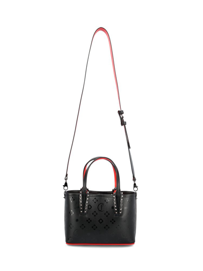 Shop Christian Louboutin Spikes Embellished Nano Shoulder Bag In Black
