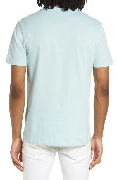 Shop Allsaints Brace Tonic Organic Cotton T-shirt In Coastal Blue