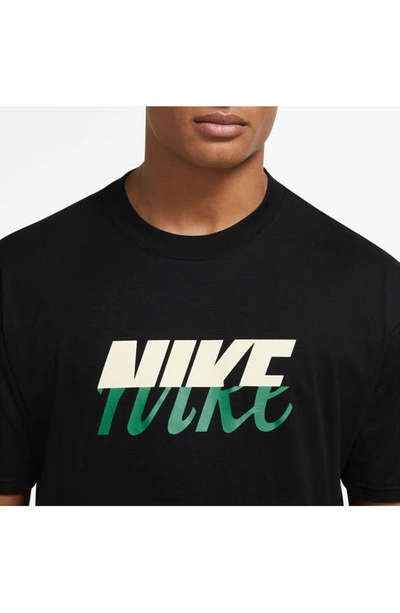 Shop Nike Max90 Graphic T-shirt In Black
