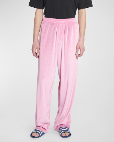 Shop Balenciaga Baggy Pants In 5630 Pink