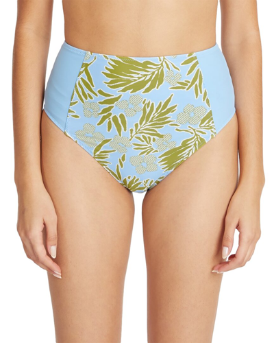 Shop Tanya Taylor Kaia Bikini Bottom In Blue