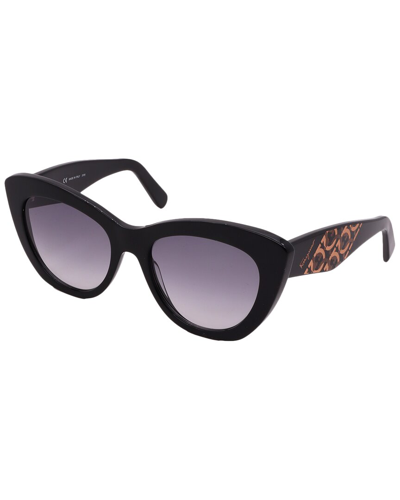 Shop Ferragamo Women's Sf1022/s 53mm Sunglasses In Black