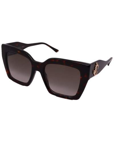 Shop Jimmy Choo Women's Elenig/s 53mm Sunglasses In Black