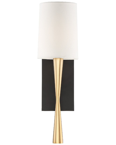 Crystorama Bromley 2 Light Black Forged Wall Mount In Metallic